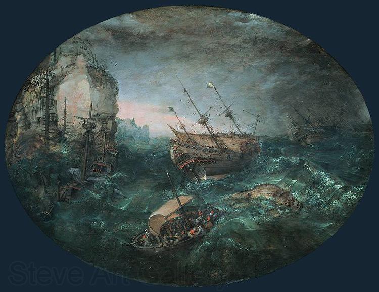 Adam Willaerts Shipwreck Off a Rocky Coast. France oil painting art